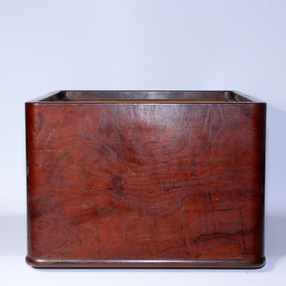 Brazier Hibachi Hiire Japanese Antique Possibly Karaki Hardwood Copper WO398 -1