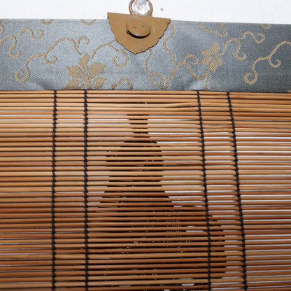 Japanese Bamboo Sudare Curtain Adjustable Hanging Brackets Ozashiki Screen