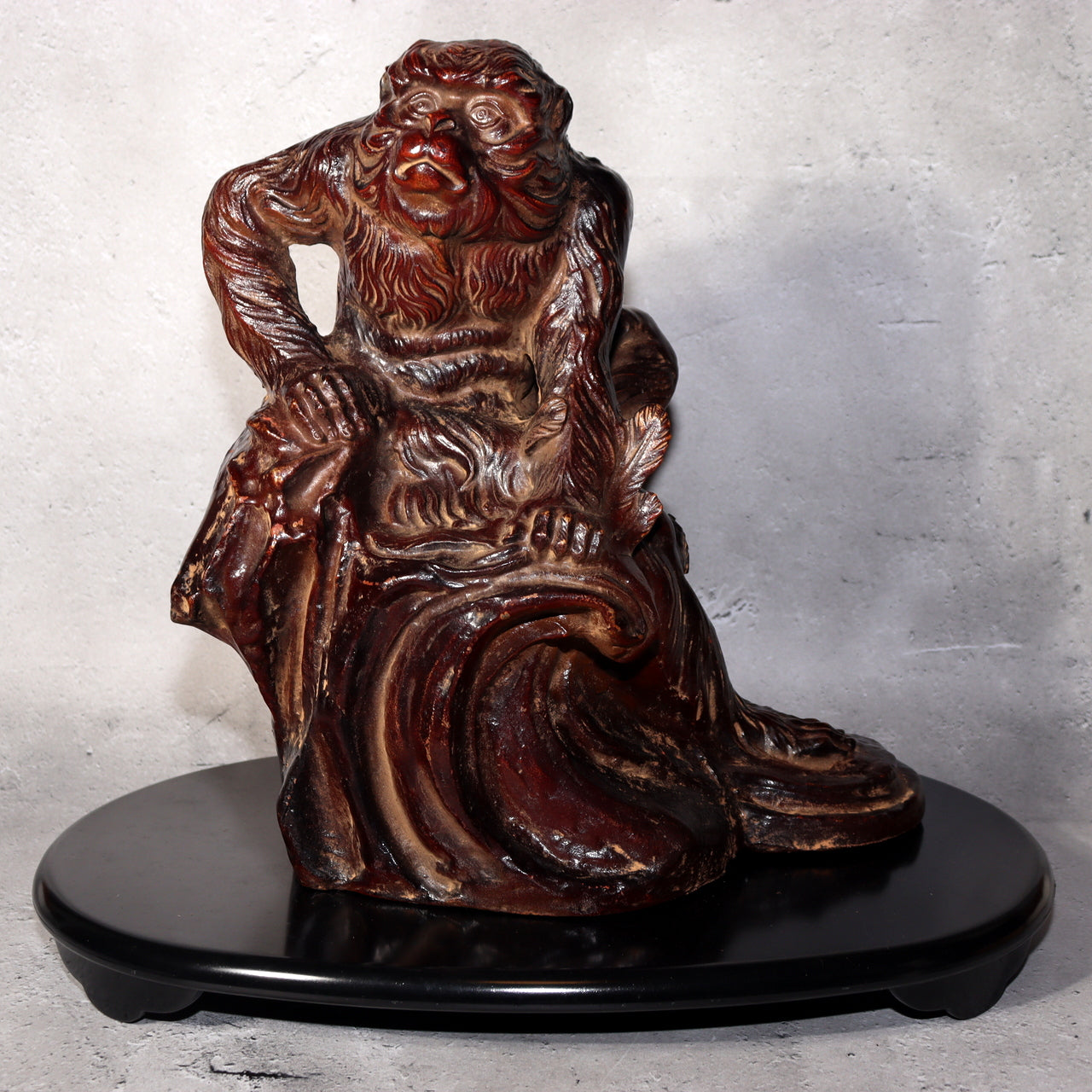 Japanese Iron Monkey Figurine Ornament Sculpture by Hiroshi Murata BOS965