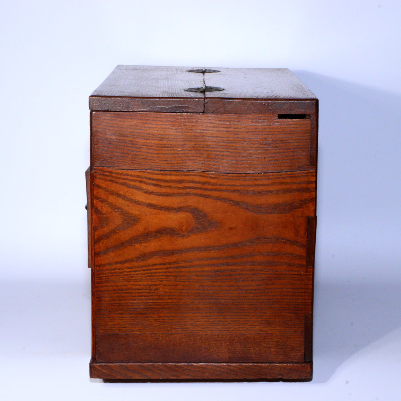 Antique Japanese Wooden Sewing Box Haribako Beautiful Grain Multiple Drawers