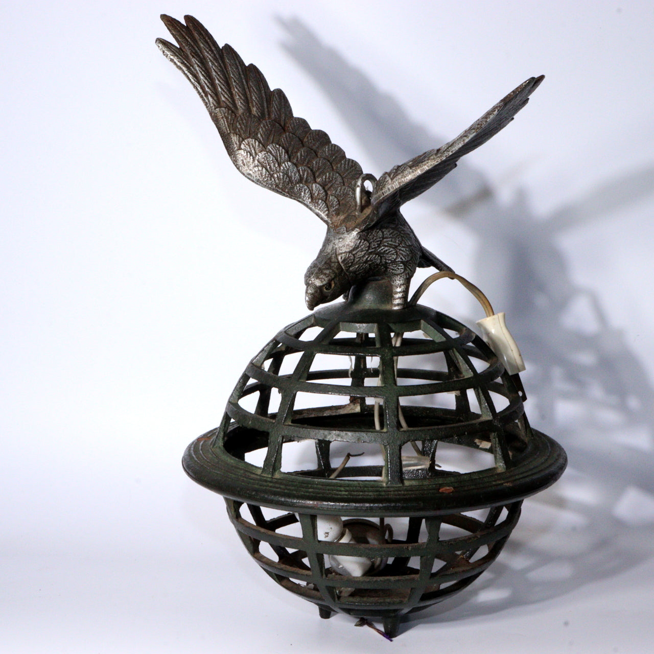 Japanese Iron Hawk Hanging lantern Round shape temple Buddhism BOS901