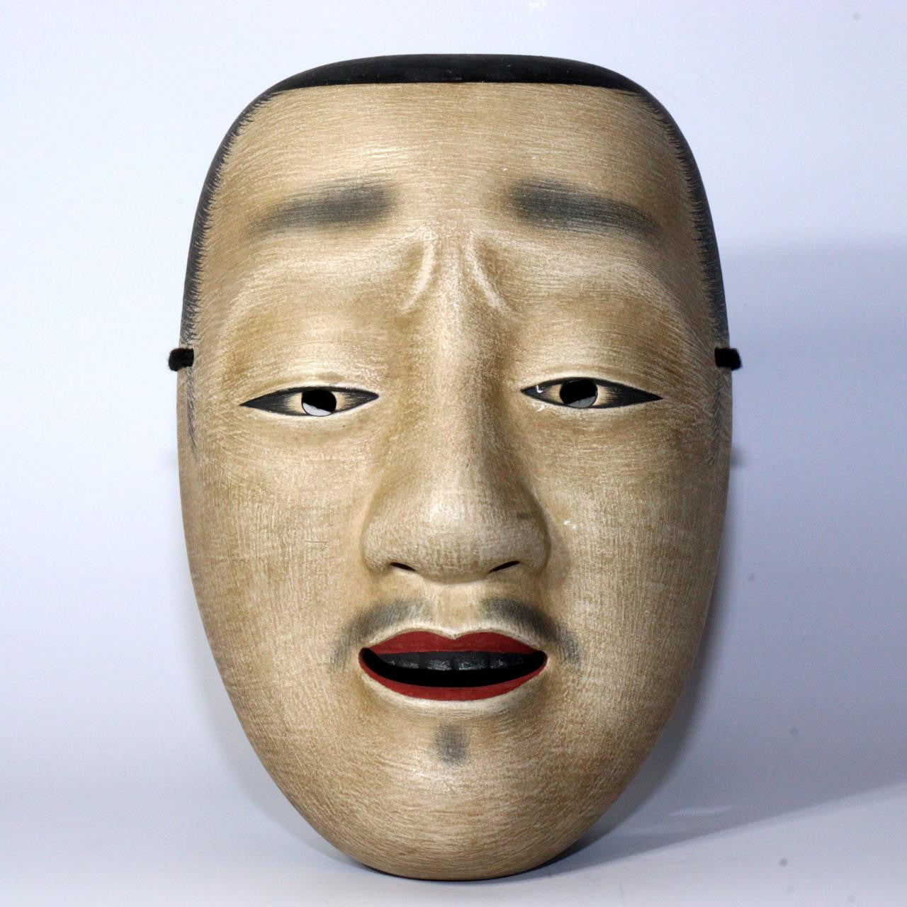 apanese Wooden Noh Mask Chujo - Handcrafted Heisei 2 (1990) Signed MSK499