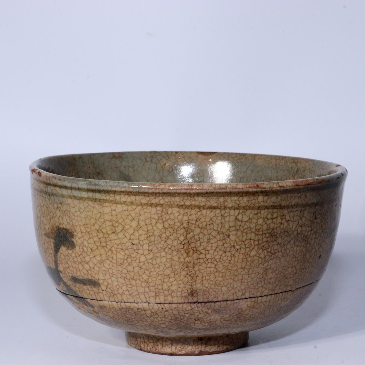 Japanese Antique Kihara Chawan Old Karatsu Pottery Tea Bowl Edo period PCP237