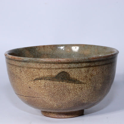 Japanese Antique Kihara Chawan Old Karatsu Pottery Tea Bowl Edo period PCP237