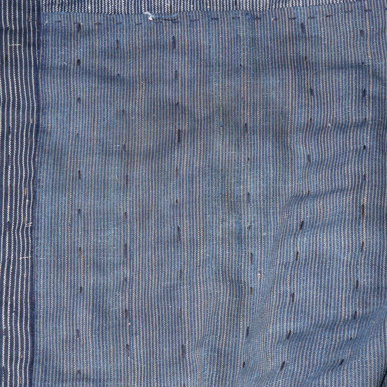 Japanese Antique Fabric Rugs Thick Mats Boro Sashiko Indigo dye BRKW127