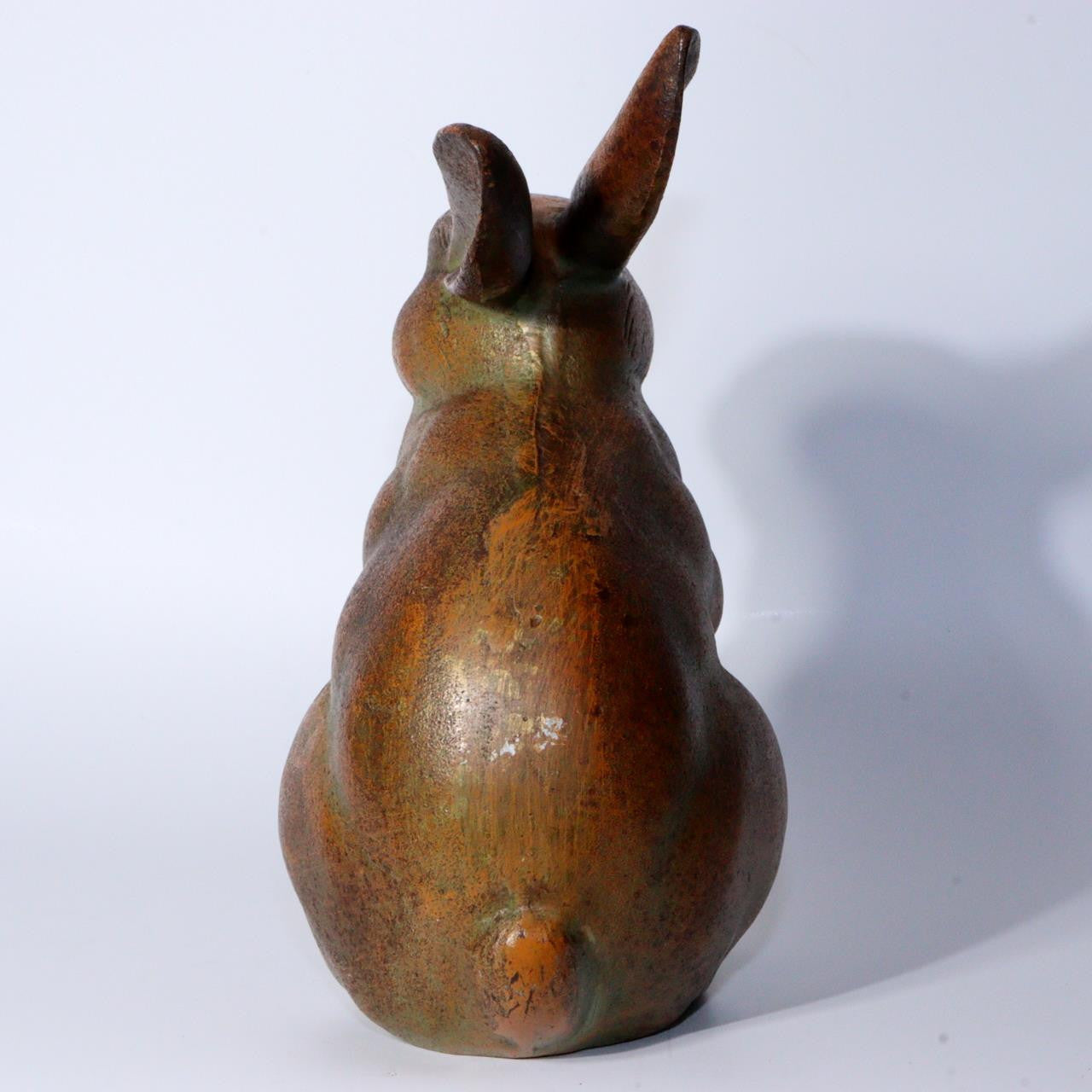 Japanese Iron Rabbit figurine ornament BOS877