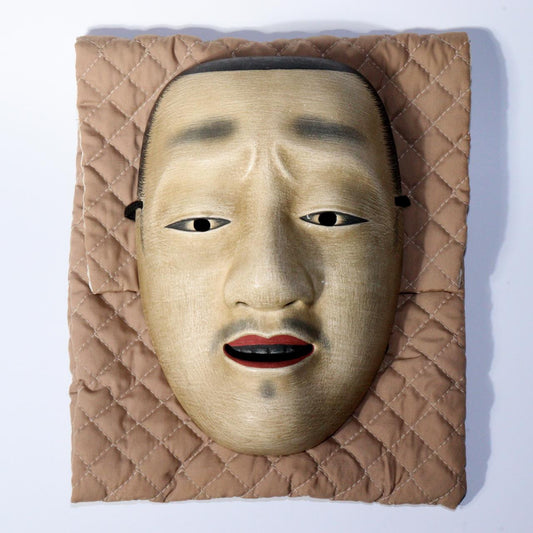 apanese Wooden Noh Mask Chujo - Handcrafted Heisei 2 (1990) Signed MSK499