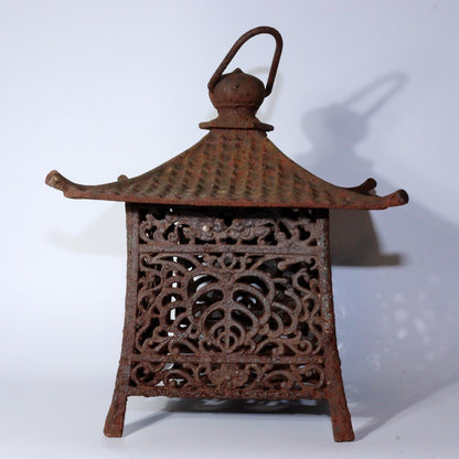 Iron Lantern Japanese  Garden Lantern - Traditional Craft Temple BOS875