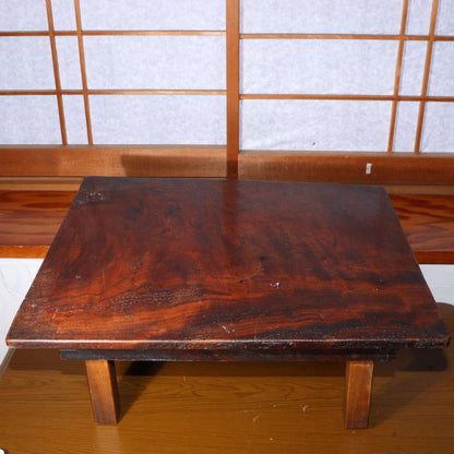 Rare Vintage Japanese Chabudai Solid Zelkova Wood High Quality Craftsmanship