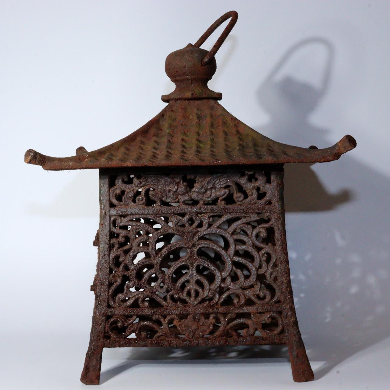 Iron Lantern Japanese  Garden Lantern - Traditional Craft Temple BOS875