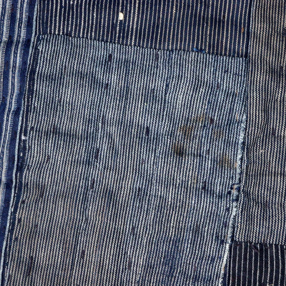 Japanese Antique Fabric Rugs Thick Mats Boro Sashiko Indigo dye BRKW127