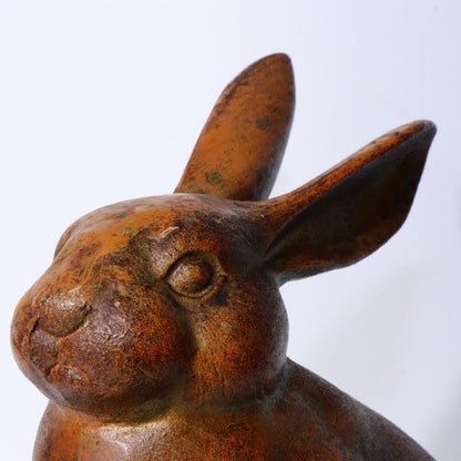 Japanese Iron Rabbit figurine ornament BOS877