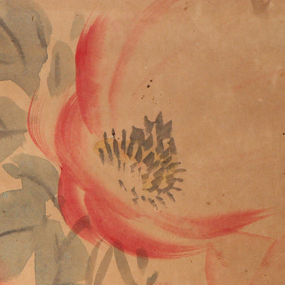 Japanese Kakejiku hanging scroll Flower design Emakimono ASO378