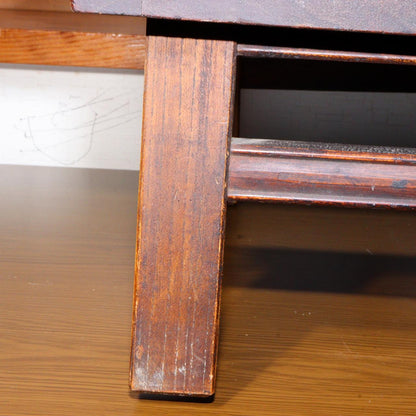 Rare Vintage Japanese Chabudai Solid Zelkova Wood High Quality Craftsmanship