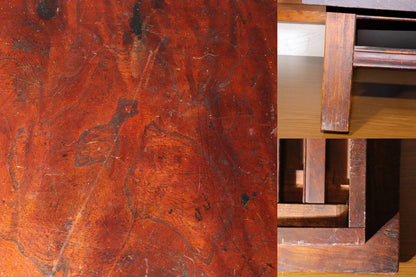 Rare Vintage Japanese Chabudai Solid Zelkova Wood High Quality Craftsmanship