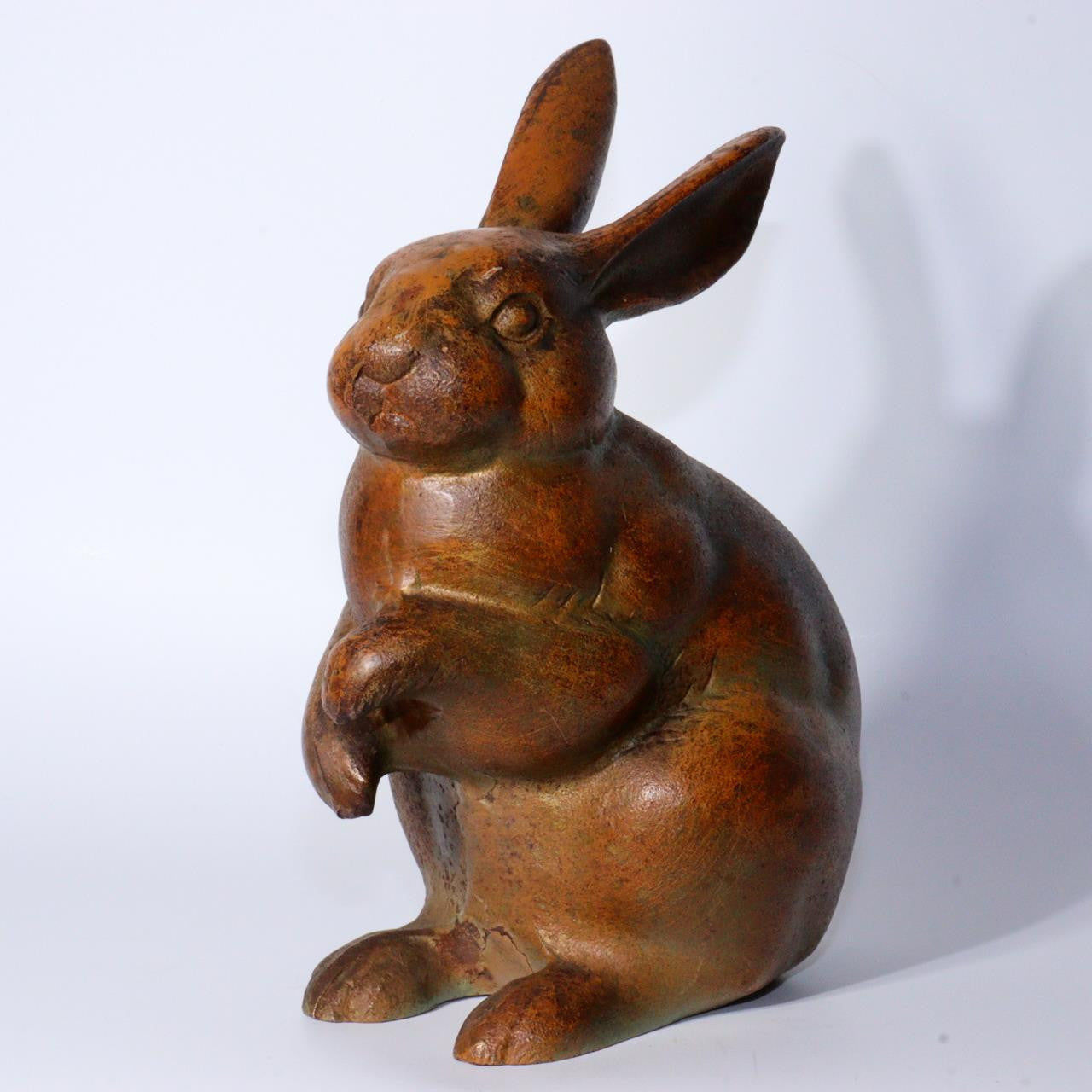 Japanese Iron Rabbit figurine ornament BOS877