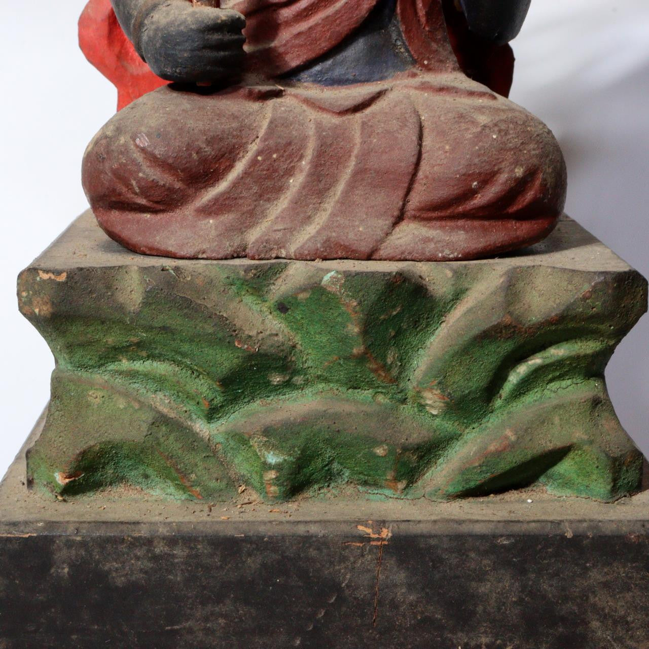 Japanese wooden Acala statues Fudo Myoo Buddhism Buddha ornament WB186