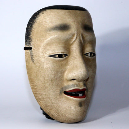 apanese Wooden Noh Mask Chujo - Handcrafted Heisei 2 (1990) Signed MSK499