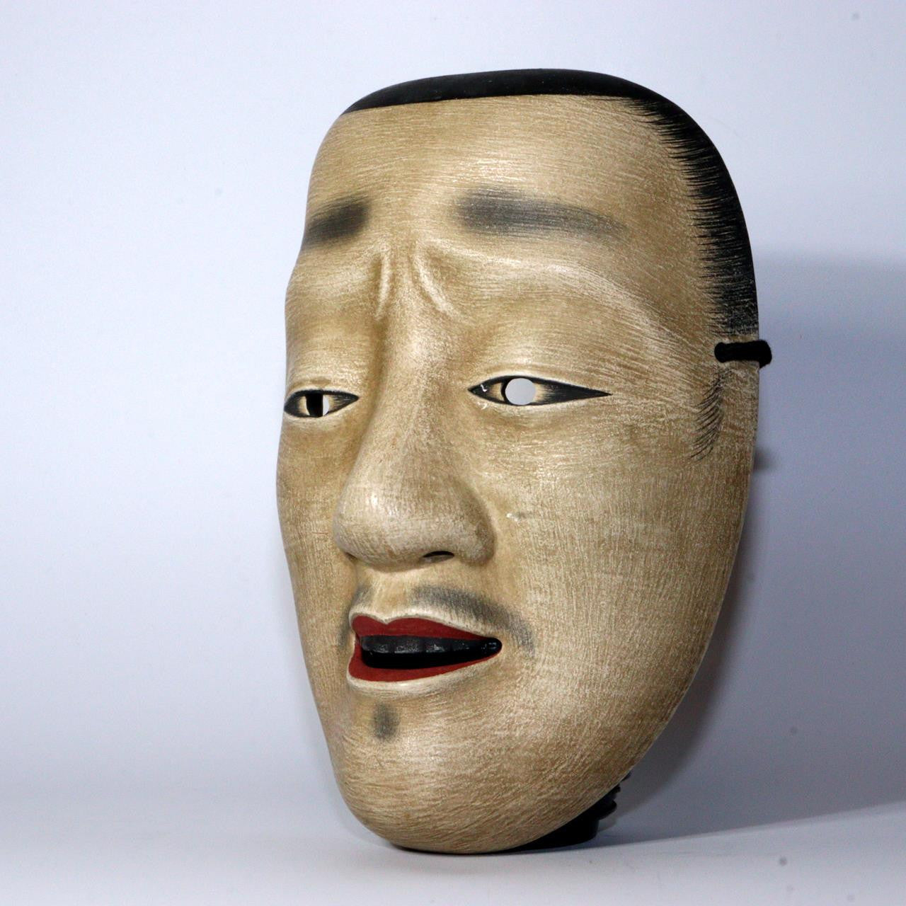 apanese Wooden Noh Mask Chujo - Handcrafted Heisei 2 (1990) Signed MSK499