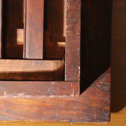 Rare Vintage Japanese Chabudai Solid Zelkova Wood High Quality Craftsmanship