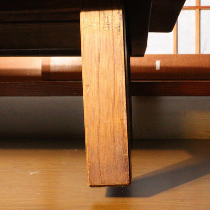 Rare Vintage Japanese Chabudai Solid Zelkova Wood High Quality Craftsmanship
