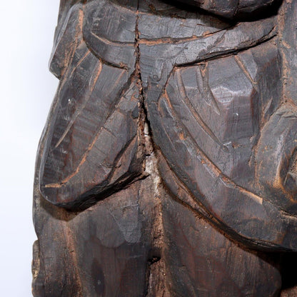 Vintage Japanese wooden acala statues Fudo Myoo Buddhism Buddha ornament WB185