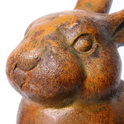 Japanese Iron Rabbit figurine ornament BOS877