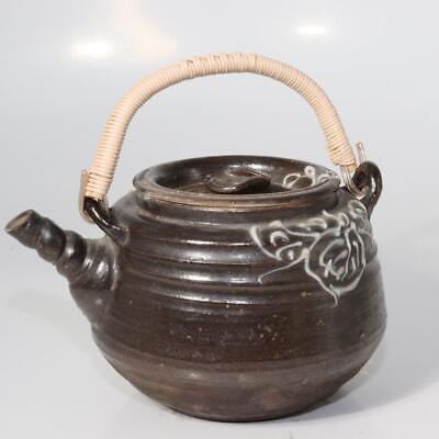 Japanese Vintage Mashiko ware teapot pottery slipware PCP146