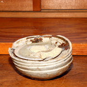 Japanese Antique Shino ware fused plate pottery Object Momoyama period SCBP38
