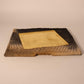 Japanese Pottery Gold plate & Chopstick rest signed Contemporary Ceramic Art