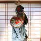 Japanese Antique Bugaku costume Eboshi Two Hats Nami-Usagi Rabbit Gagaku Shinto