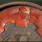 KG14 Japanese Antique wooden Negoro incense container Buddhism Buddha