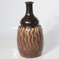 Japanese Antique Koishiwara ware Slipware Flower vase Pottery white slip PV143