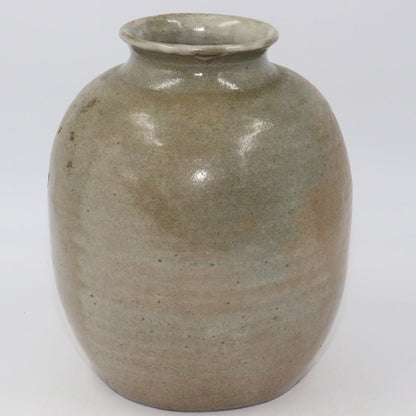 Japanese Antique Karatsu pottery vase Jar w / box PV96