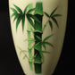 Japanese shippou Cloisonne vase Bamboo design w / box PV187
