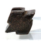 Japanese Antique copper diamond shape family crest design Ojime Netsuke OJM140