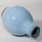 Japanese Pottery Ceramic blue glazed Miyashita Zenji sake cup signed w / box