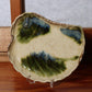 Japanese Oribe Mino ware Plate Ofukei Mukouzuke Edo period w / box SCBP36