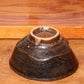 Japanese Antique Mino ware Iron glaze tea Bowl pottery Ceramic w / box PCP157