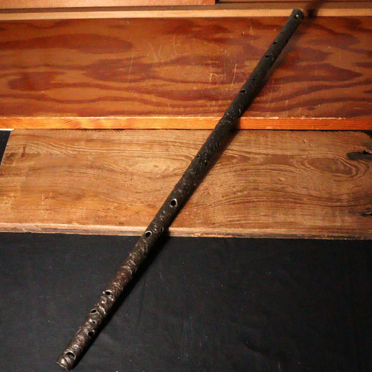 Japanese copper Flute Shakuhachi Shape decoratio / Samurai Samurai Jutte WG108