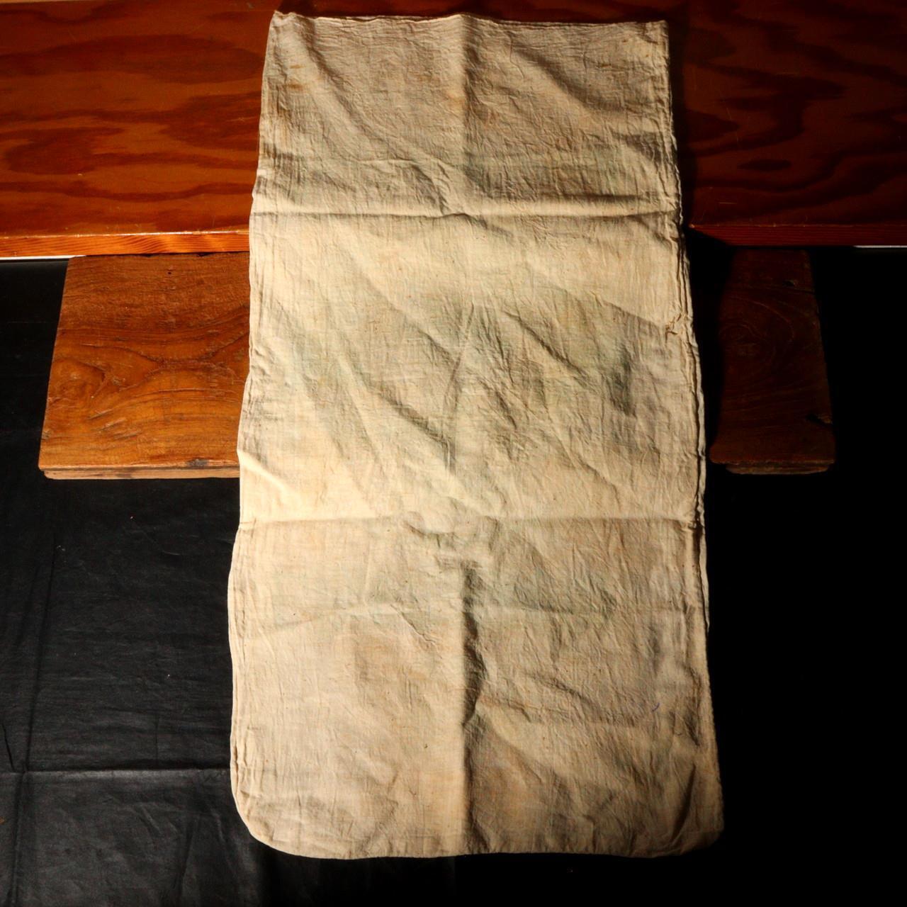 Japanese Antique cloth fabric Hagire Boro powder bag BRKW78