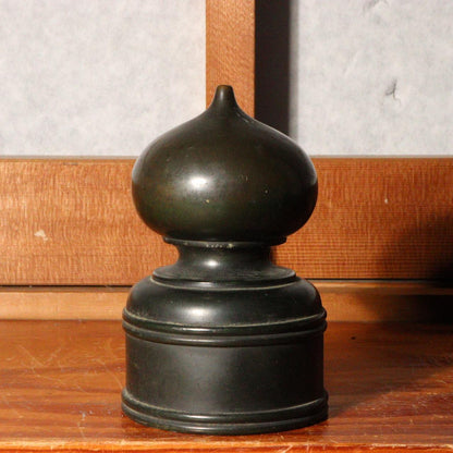 Japanese Vintage Temple Buddhism Bronze Giboshi Shinto Railing Finial BOS741