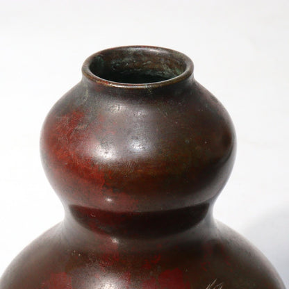 Japanese copper Chaire Sencha tea container by Kouun top class Vase BV266