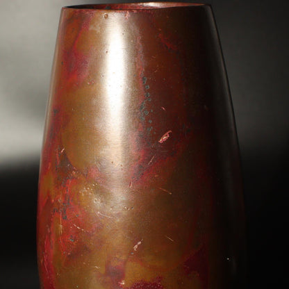 Japanese Bronze Flower Vase Hara Seiun Signed Nitten Artist w / box BV444