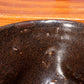 Japanese Antique Mino ware Iron glaze tea Bowl pottery Ceramic w / box PCP157