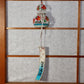Japanese glass Bell wind chime Edo Fuurin gourd type hanging VG255