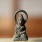 Japanese Antique Copper Buddha statue copper stamp Netsuke Amulet BOS726
