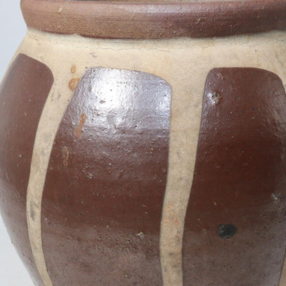 Japanese Antique Tanba ware Jar Vase Pottery PV145