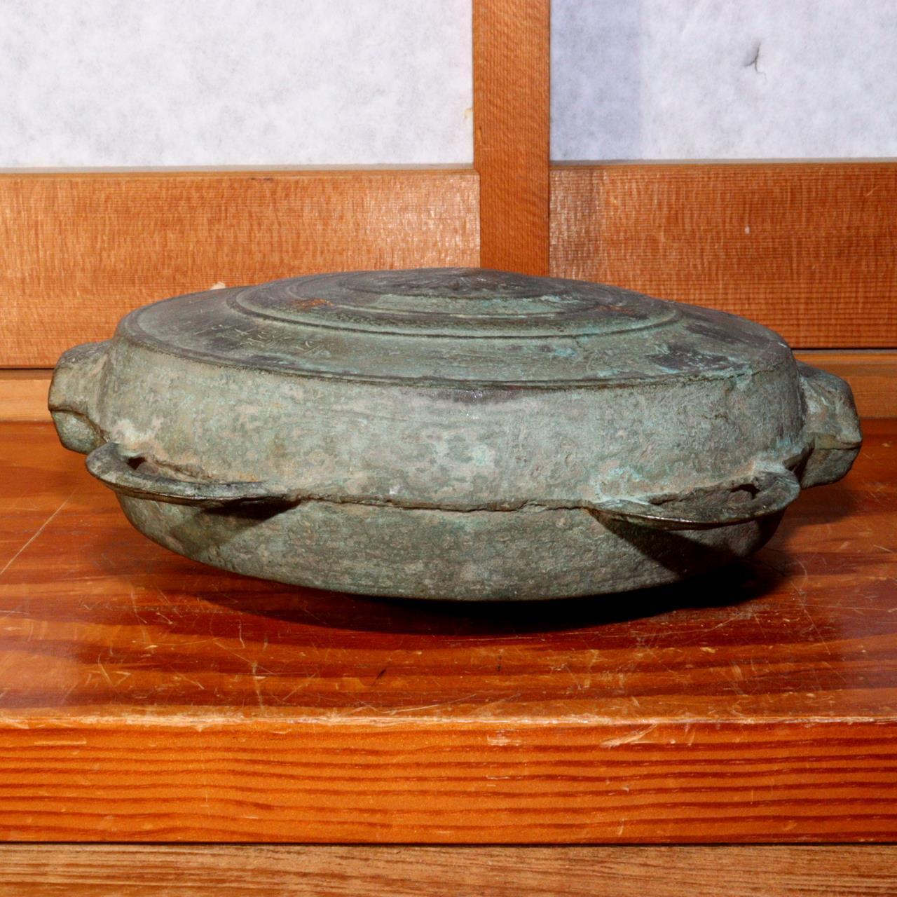 Japanese Antique 300 years ago Bronze Waniguchi bell Buddhism Temple Edo BOS763