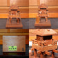 Japanese Wooden 3 Miniature old folk house & Mikoshi ornament WO198